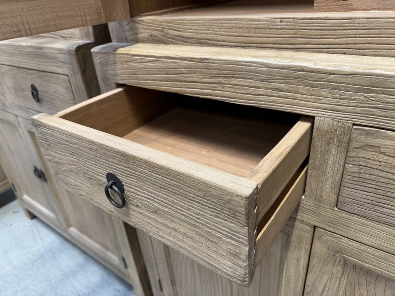Kommode Naturholz, Schrank Altholz, Breite 55 cm
