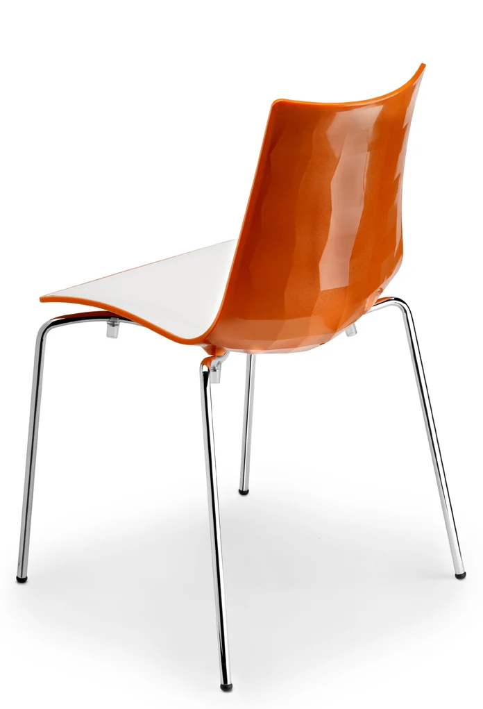 Design Stuhl, Kunststoff in vier Farben
