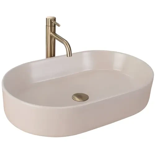 Aufsatzwaschbecken 60 cm Nadia - Beige matt