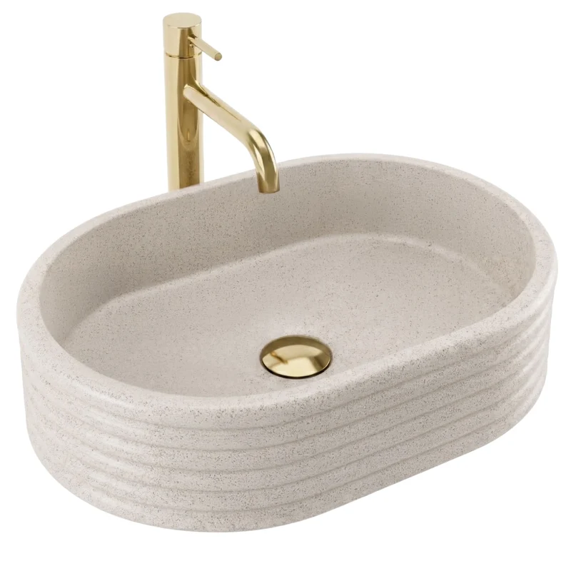 Aufsatzwaschbecken Nicoletta Beige