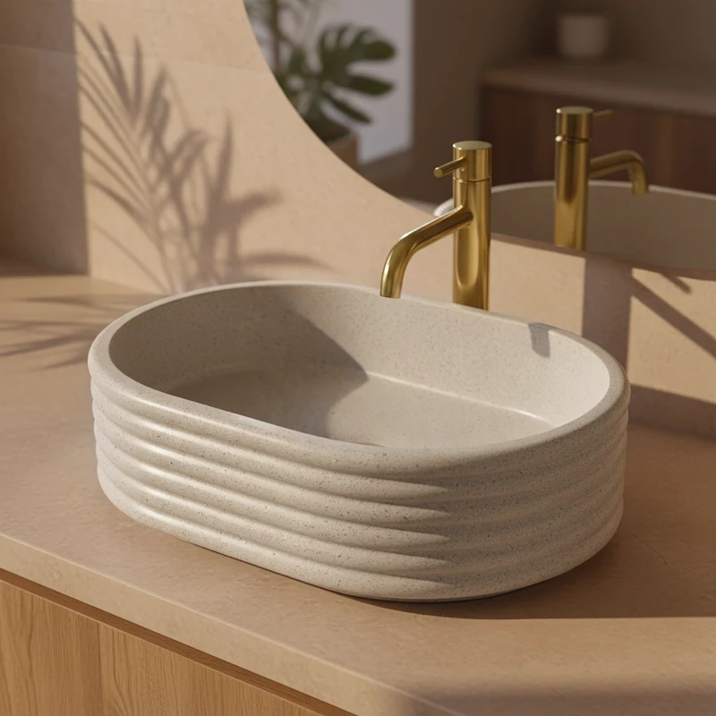 Aufsatzwaschbecken Nicoletta Beige