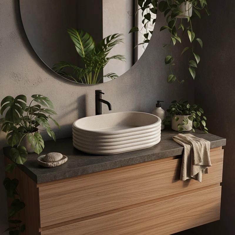 Aufsatzwaschbecken Nicoletta Beige