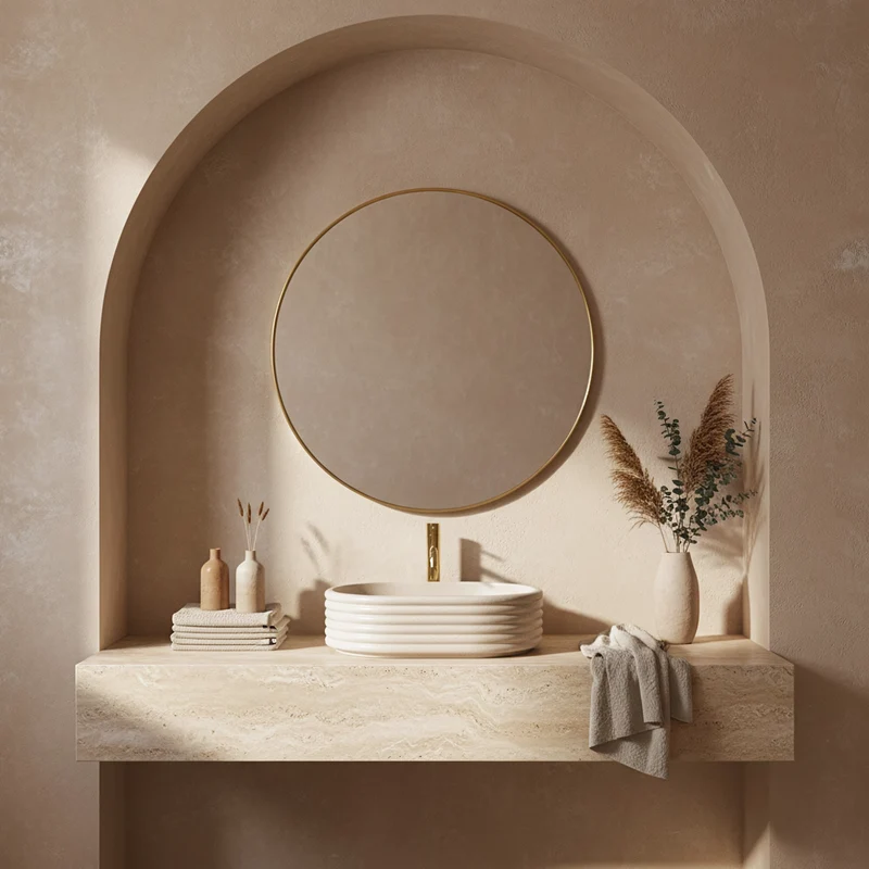 Aufsatzwaschbecken Nicoletta Beige