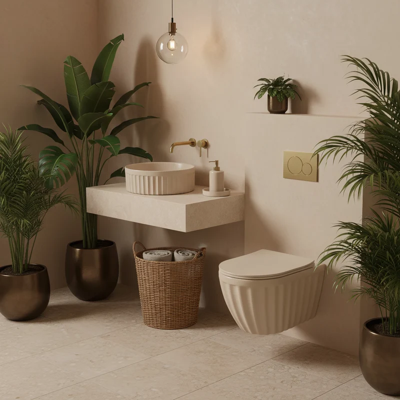 Aufsatzwaschbecken Duo Caffe Latte Matt