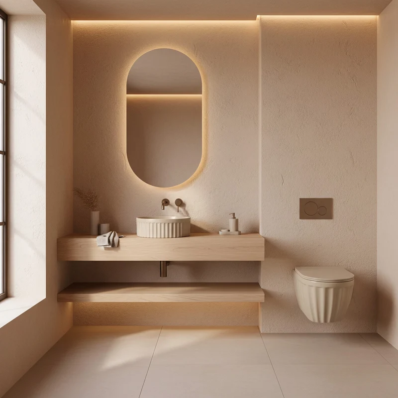 Aufsatzwaschbecken Duo Caffe Latte Matt