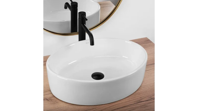Aufsatzwaschtisch Weiß 50 cm - Fonda