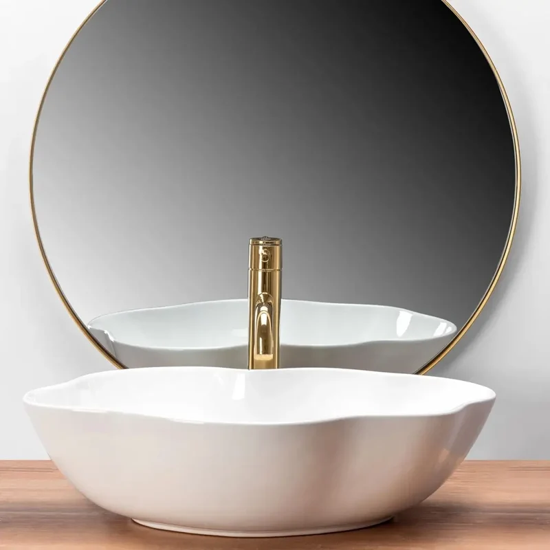 Waschtisch 50 cm Pearl - Weiße Keramik