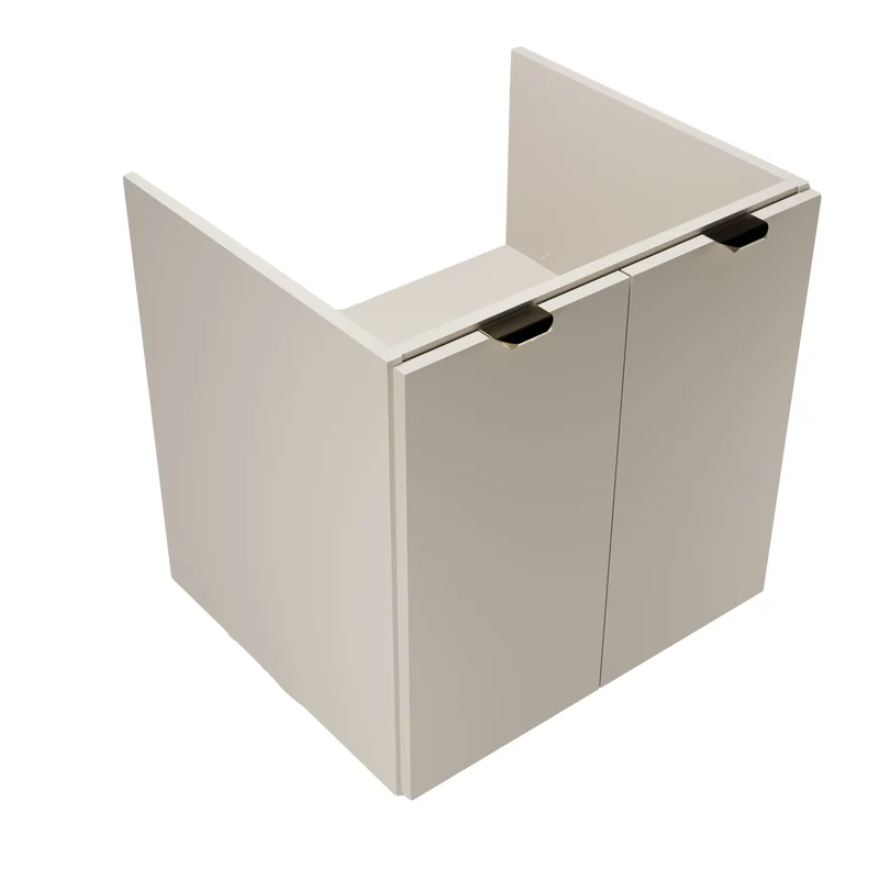 Waschtischunterschrank 60 cm mit Türen, ohne Oberteil Orio - Kaschmir