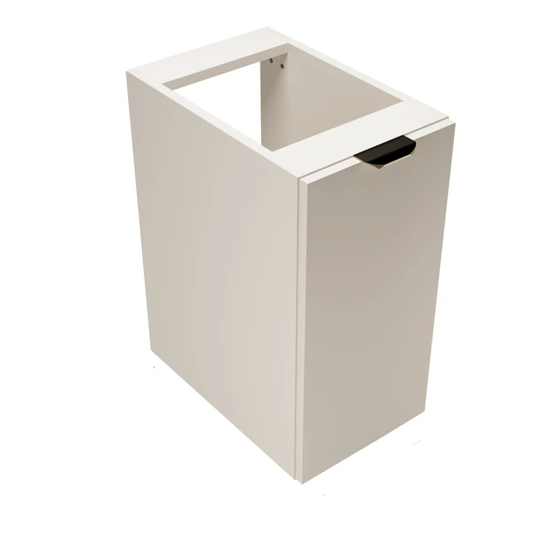 Badezimmerschrank 30 cm, glatte Fronten, 1 Tür Orio - Kaschmir