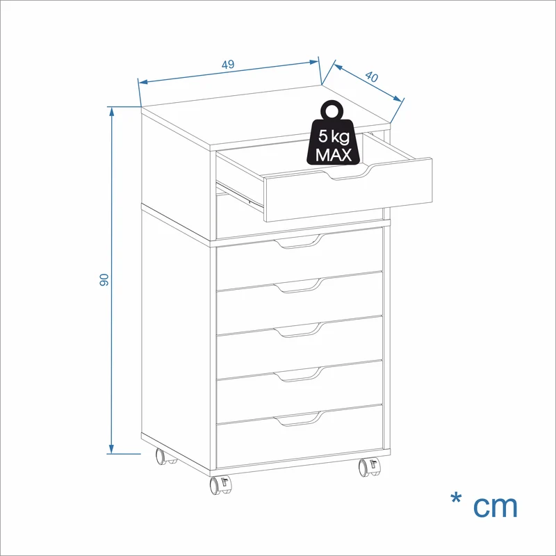 Drawer Unit ROLVO 5+2