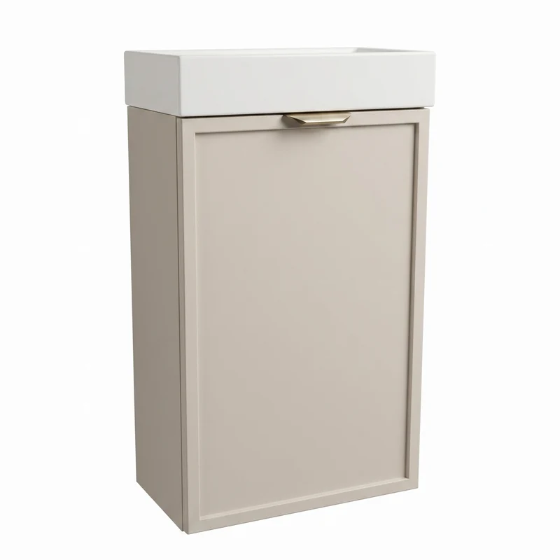 Waschtischunterschrank 40 cm mit Waschbecken Roma - Kaschmir