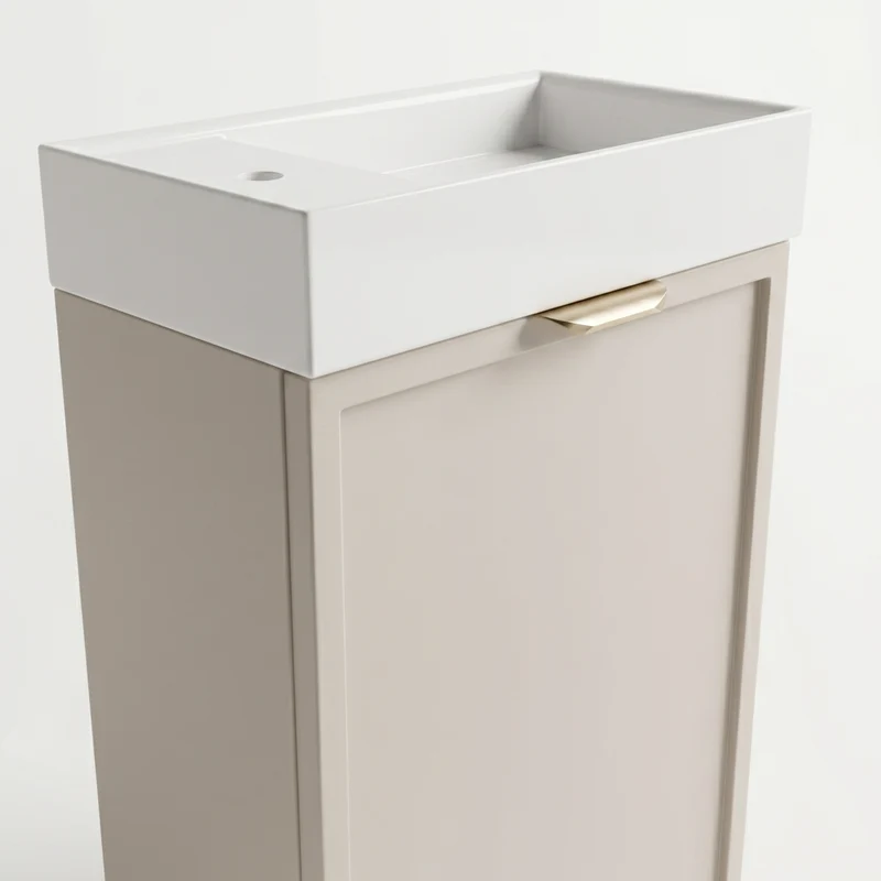 Waschtischunterschrank 40 cm mit Waschbecken Roma - Kaschmir