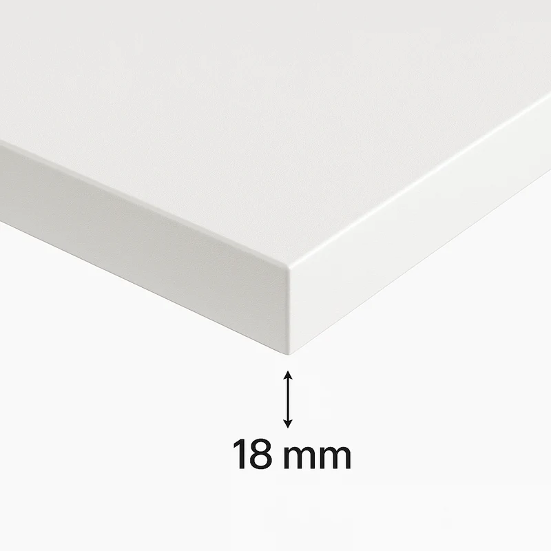Oberplatte 90 cm für Waschtischunterschrank - Weiß