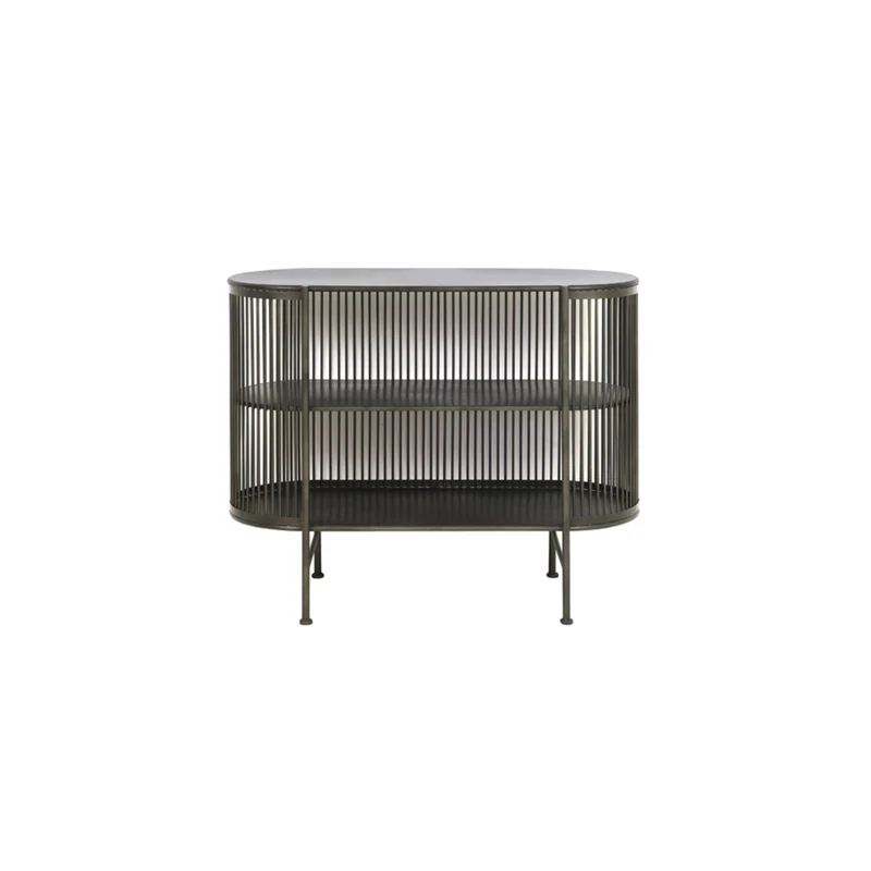 Regal schwarz Metall, Konsole Industriedesign Metall, Metall Regal, Breite 100 cm