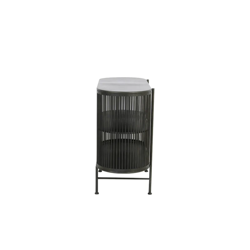 Regal schwarz Metall, Konsole Industriedesign Metall, Metall Regal, Breite 100 cm