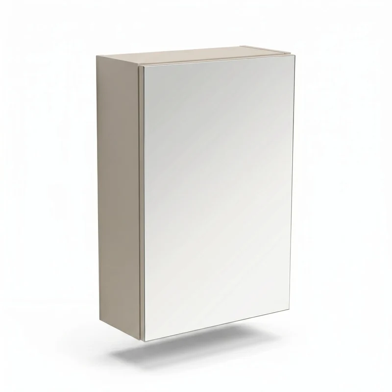 Hängender Badezimmerschrank mit Spiegel 40 cm - Kaschmir