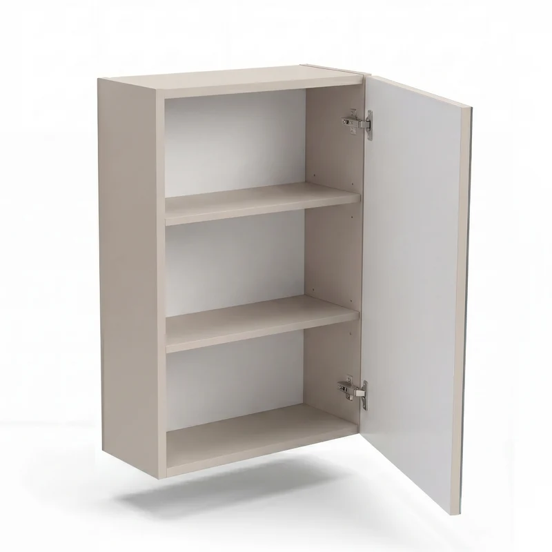 Hängender Badezimmerschrank mit Spiegel 40 cm - Kaschmir