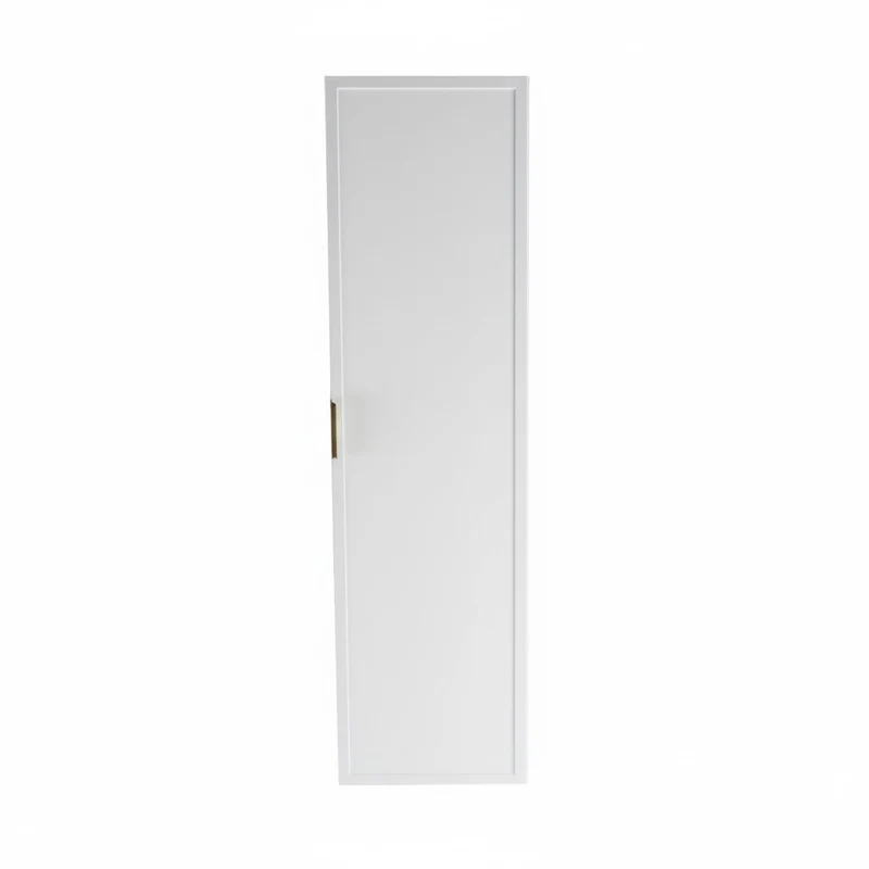 Bad Hochschrank 120 cm Roma - Weiß/Eiche Cremona