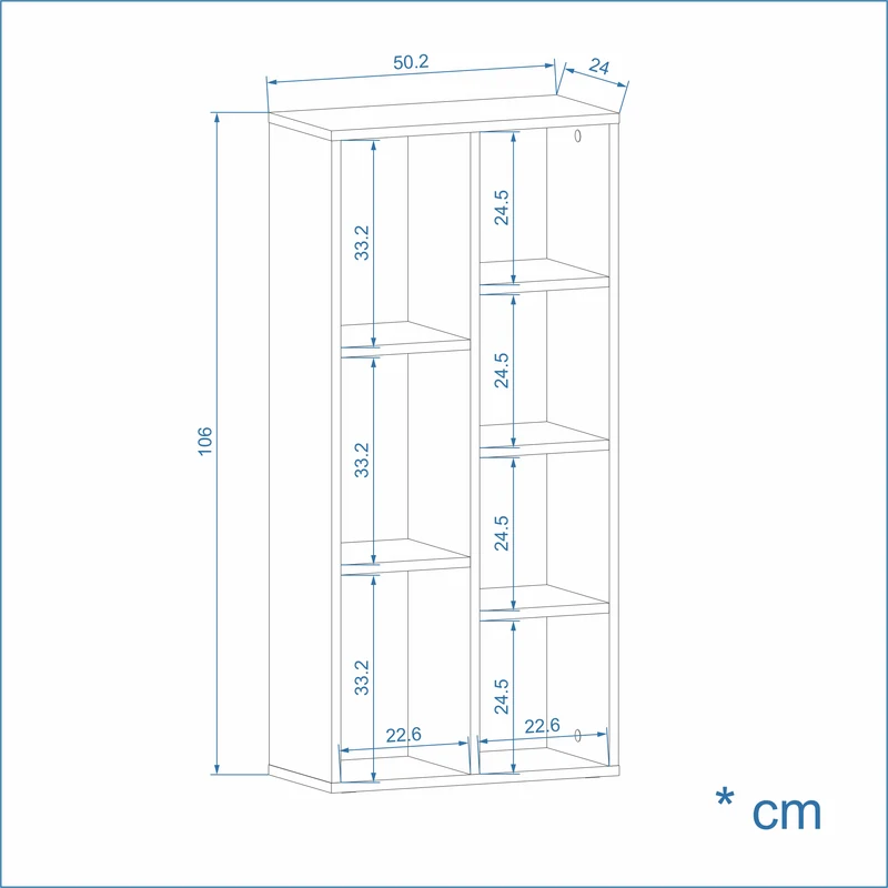 Bookcase Sola 7