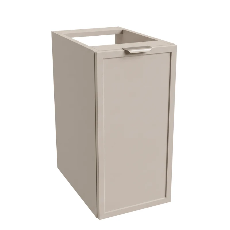Badezimmerschrank 30 cm mit 1 Tür, Fronten mit Rahmen Roma - Kaschmir