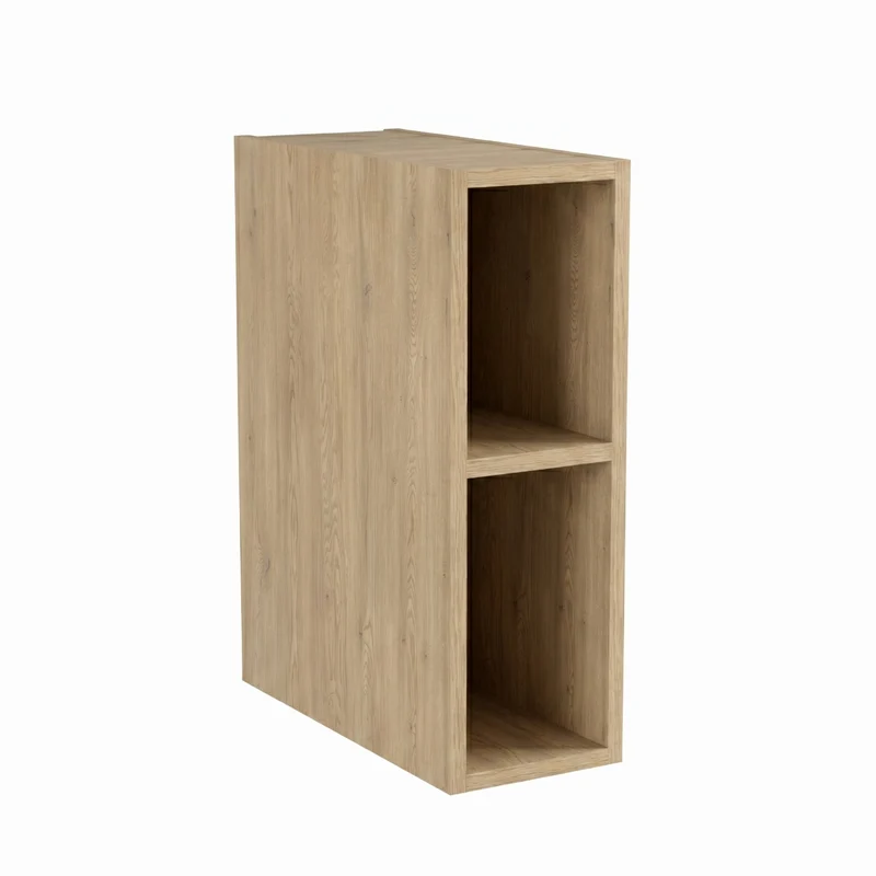 Schmales Regal 20 cm mit 1 Ablage - Eiche Cremona