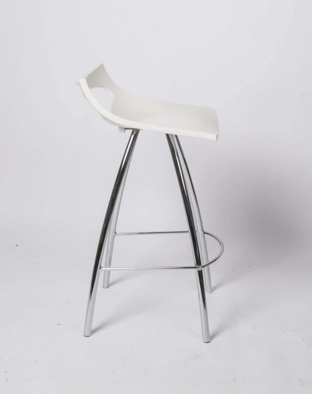 Barstuhl weiß, Barhocker modern, Sitzhöhe 65 cm