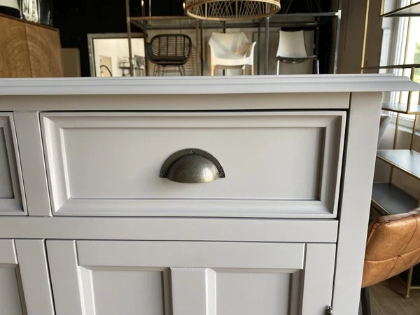 Schrank schwarz, Kommode schwarz Landhaus, Breite 90 cm