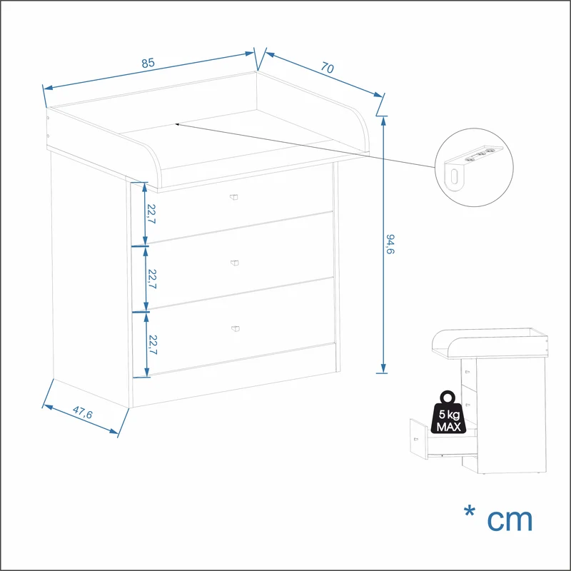 Changing Table Lulliblox M3