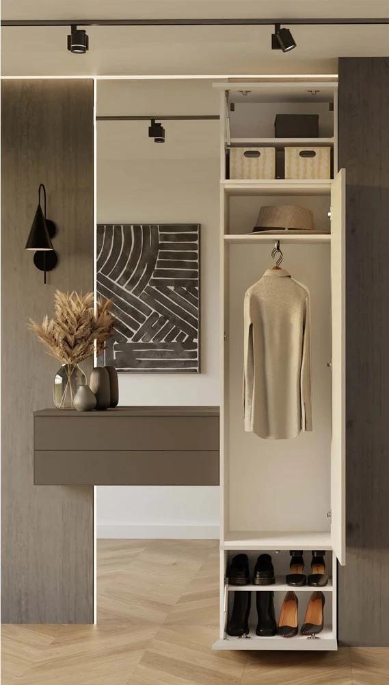 Garderobe Schrank HAGA 1SZ KASCHMIR BEIGE