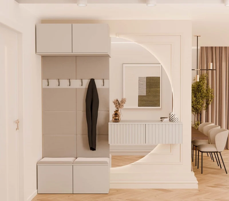 Garderobe Doppelkleiderbügel HAGA II 2W KASCHMIR BEIGE
