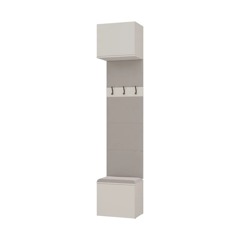 Garderobe Schrank + Kleiderständer HAGA II 1Sz1W KASCHMIR BEIGE