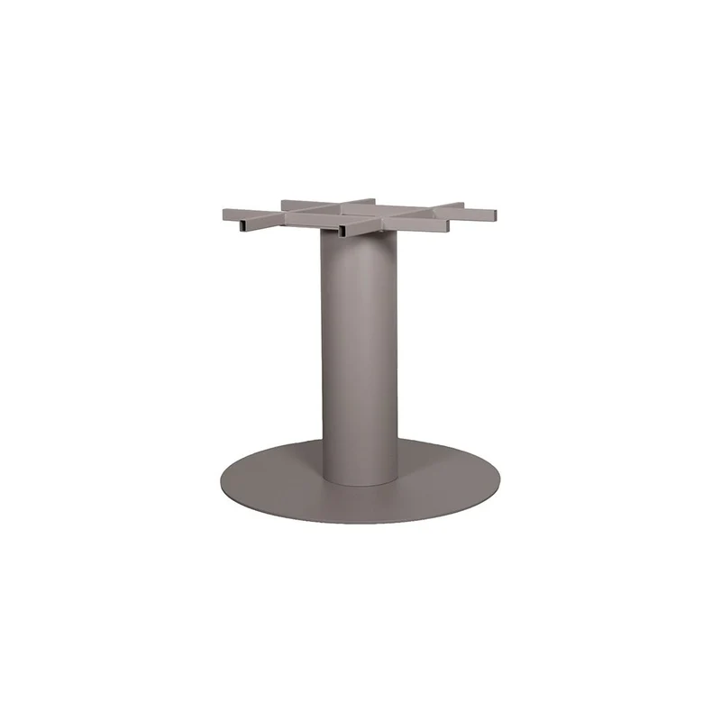 Tischgestell rund taupe, Tischfuß rund Säule taupe, Höhe 72 cm