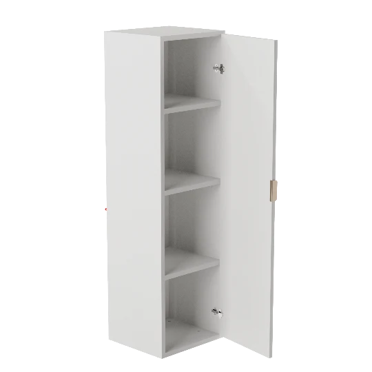 Bad Hochschrank 120 cm Roma - Weiß