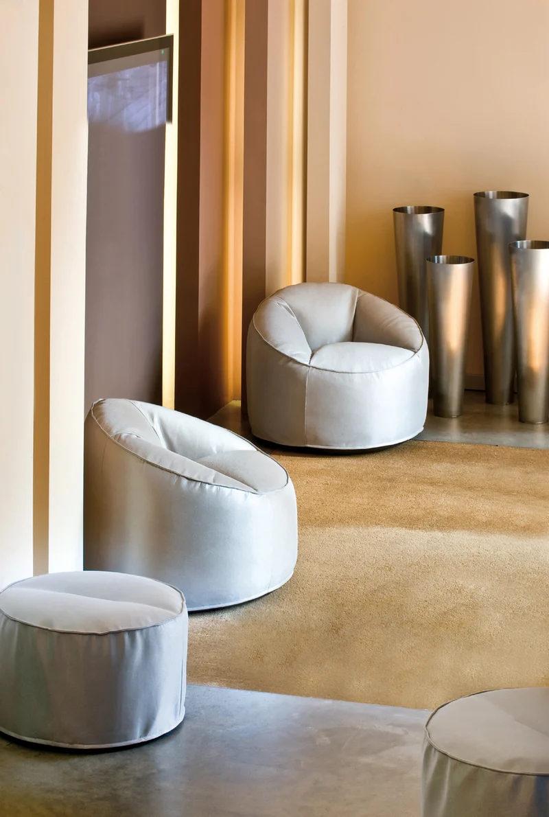 Design Sessel blau
