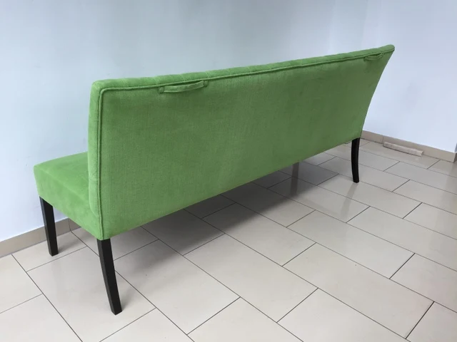 Sitzbank grün im Landhausstil, Bank grün, Länge 200 cm