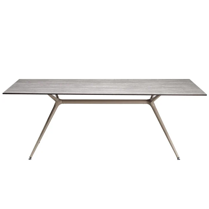 Bürotisch taupe-grau, Tisch taupe-grau, Esstisch rechteckig taupe-grau, Länge 160 cm