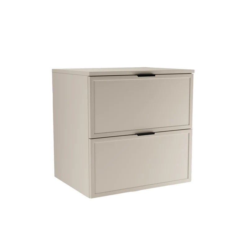 Waschtischunterschrank mit 2 Schubladen 60 cm Roma - Kaschmir