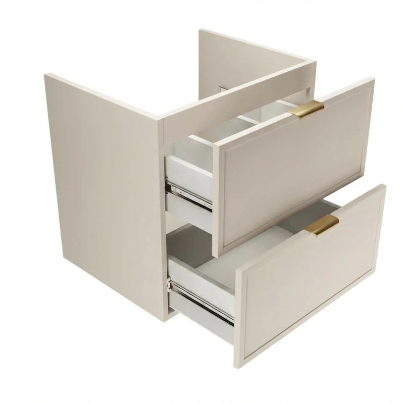Waschtischunterschrank mit 2 Schubladen 60 cm Roma - Kaschmir