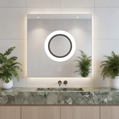 LED-Wandspiegel YH-BL-12 - 60x60 cm