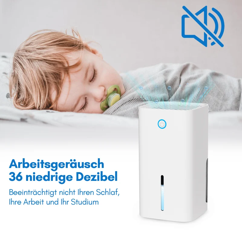 SWANEW Luftentfeuchter 850ml, Raumentfeuchter, Trockner, Luftreiniger Elektrisch