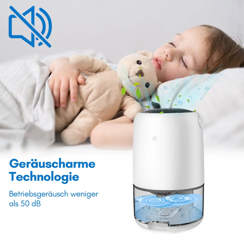 SWANEW 1100ML Luftentfeuchter Elektrisch, Lufttrockner Dampf, Raumentfeuchter