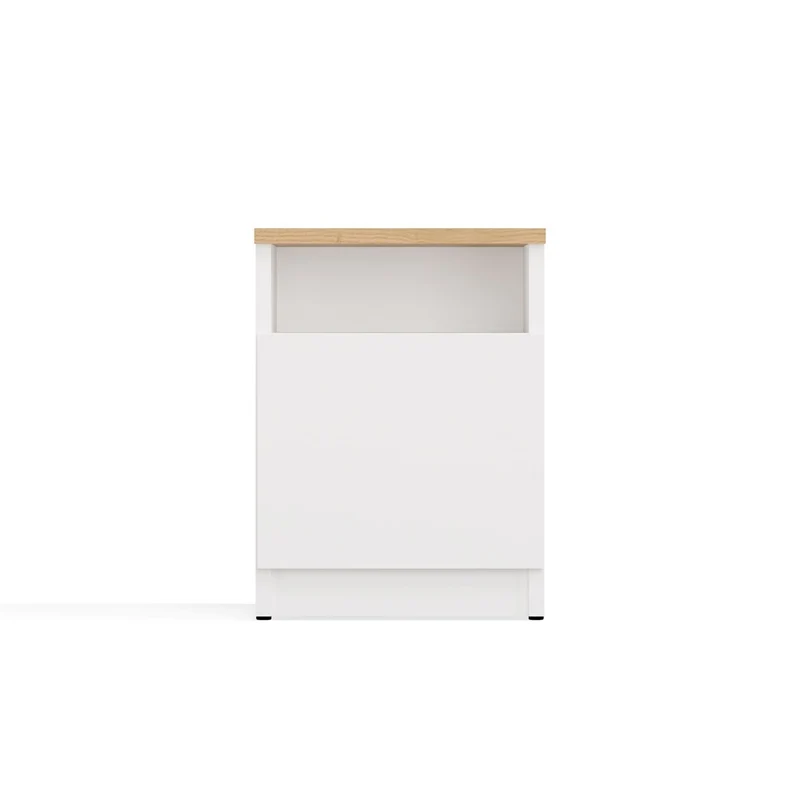 NACHTTISCH GALAX 30 1D WEISS ARTISAN KOMMODE 1 TÜR NACHTTISCH SCHLAFZIMMER