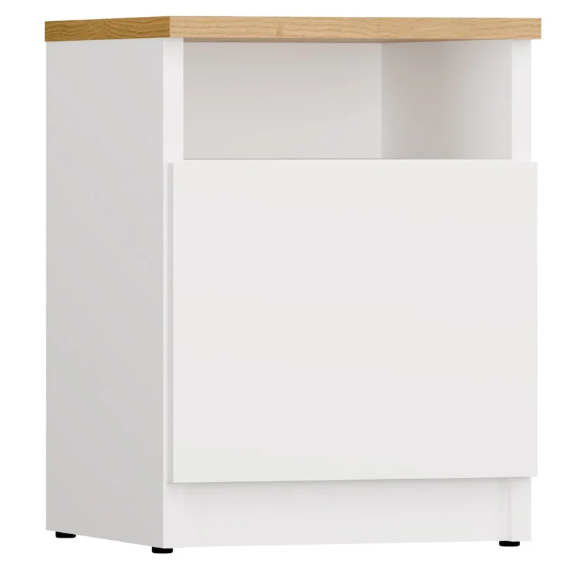 NACHTTISCH GALAX 30 1D WEISS ARTISAN KOMMODE 1 TÜR NACHTTISCH SCHLAFZIMMER