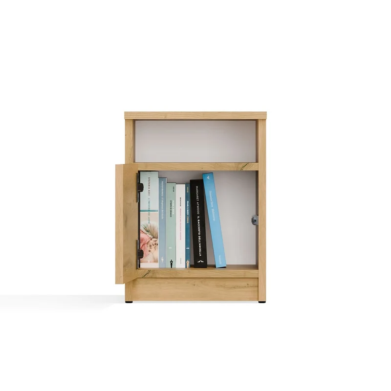 NACHTTISCH GALAX 30 1D EICHE ARTISAN KOMMODE 1 TÜR NACHTTISCH SCHLAFZIMMER