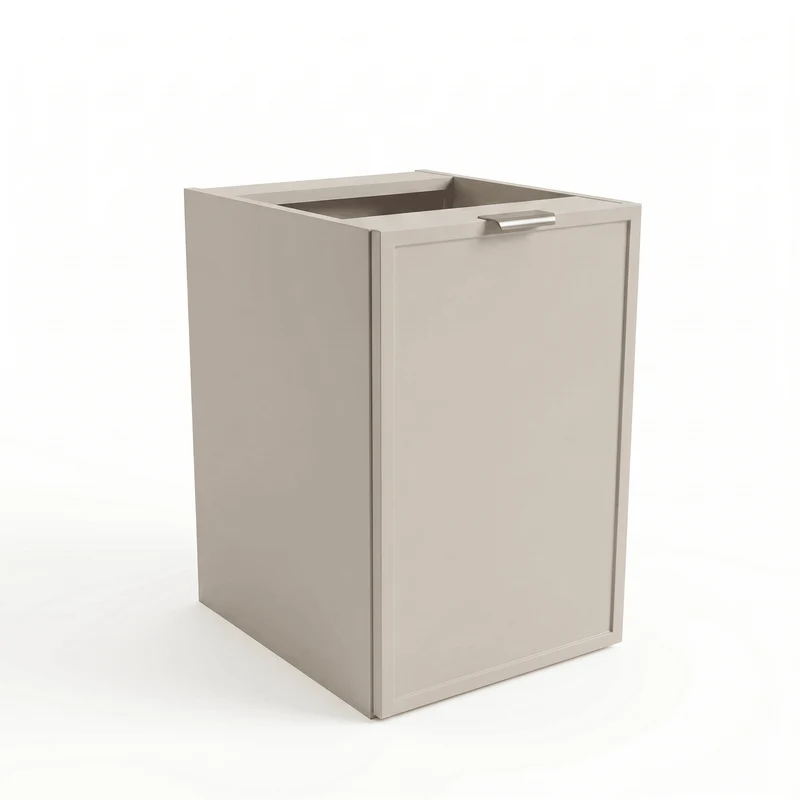 Badezimmerschrank 40 cm mit Wäschekorb Roma - Kaschmir