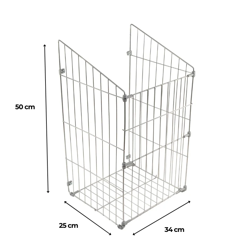 Badezimmerschrank 40 cm mit Wäschekorb Roma - Kaschmir