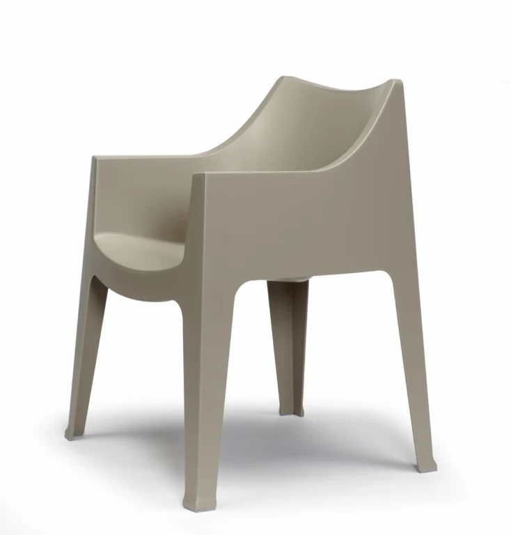 Gartenbank taupe, Bank taupe Kunststoff, Outdoor Sitzbank