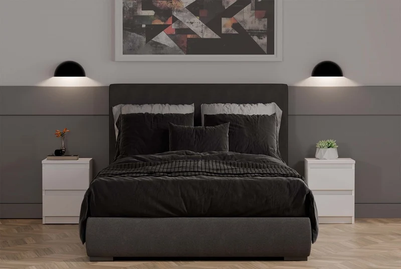 Nachttisch M2 Malwa x2, Nachtschrank | Farbe: Weiß | Ideal für Schlafzimmer, Kinderzimmer, Teenager | Einfache Montage