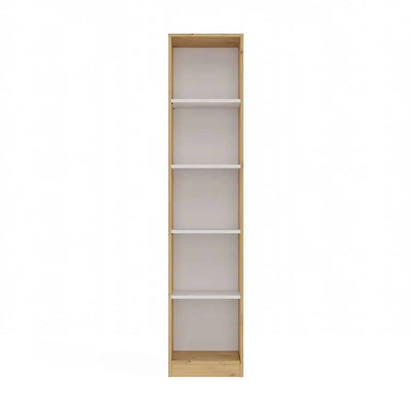 Bücherregal R40 | Farbe: Eiche Artisan/Weiß | Regal für Bücher und Spielzeug | Ideal für Kinderzimmer, Teenager, Jugendzimmer