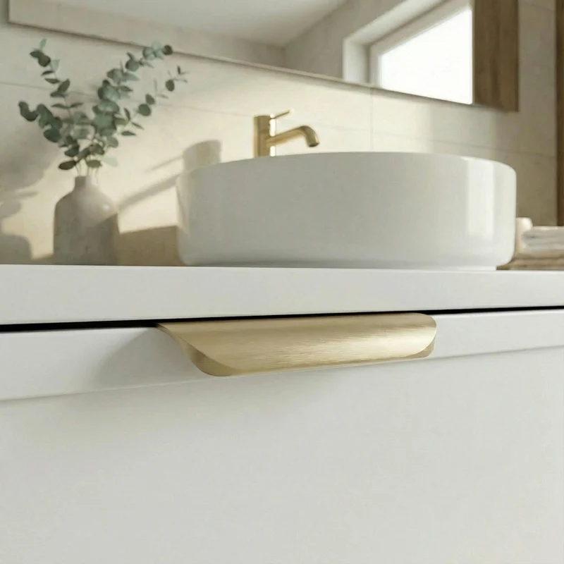 Waschtischunterschrank 140 cm mit Regal Roma - Weiß